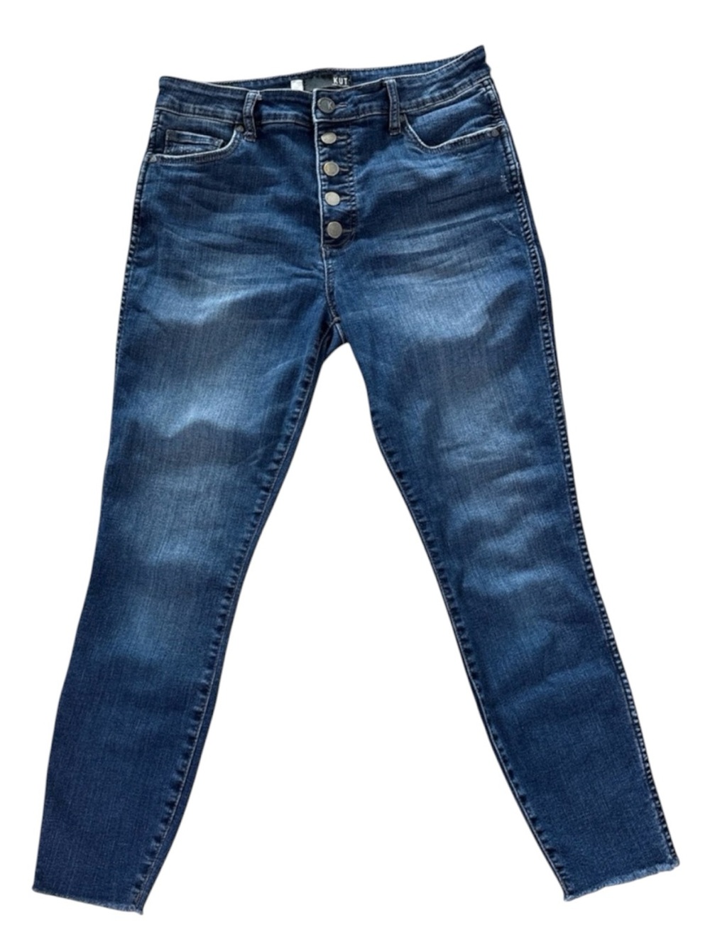 Kut from the Kloth High Rise Button-Fly Blue Jeans size 8
